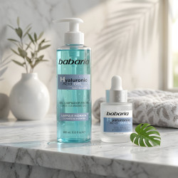 Babaria Hyaluronic Acid Serum & Face Cleansing Gel Set